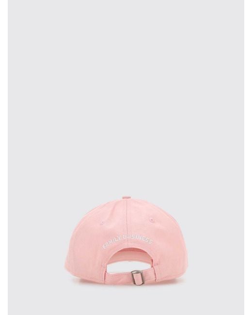 DSquared² Pink Cotton Twill Hat With Logo