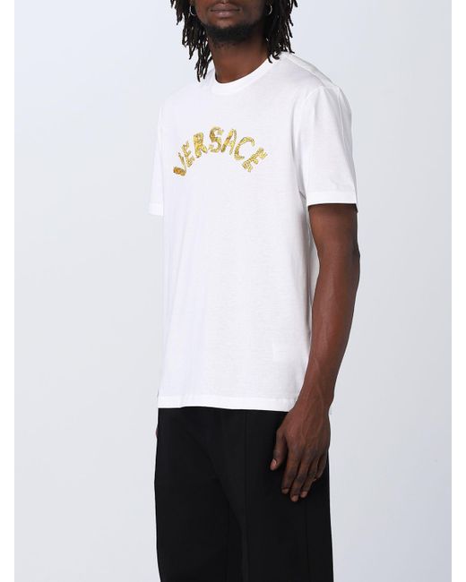 Versace T-shirt in Weiß für Herren | Lyst DE