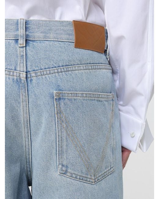 Bottega Veneta Blue Wide-Leg Stretch-Denim Jeans for men