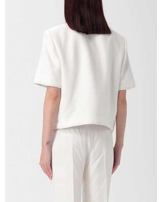Etro White Linen Blazer