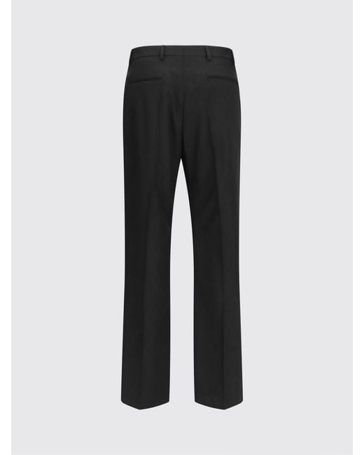 Valentino Garavani Blue Slim Fit Tailored Merino Wool Trousers for men