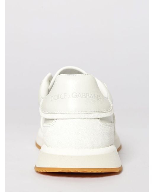 Dolce & Gabbana White Dolce &Amp Gabbana Dg Cushion Leather Sneakers for men