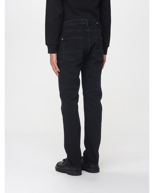 Stone Island Black Denim Straight Jeans for men