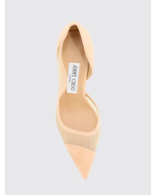 Jimmy Choo Pink Brigitte Mesh And Suede Pumps With High Stiletto Heel