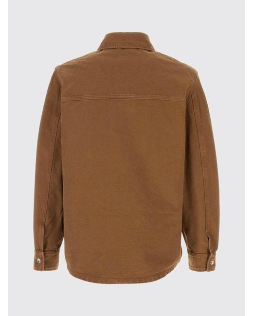A.P.C. Brown Cotton Shirt Jacket for men