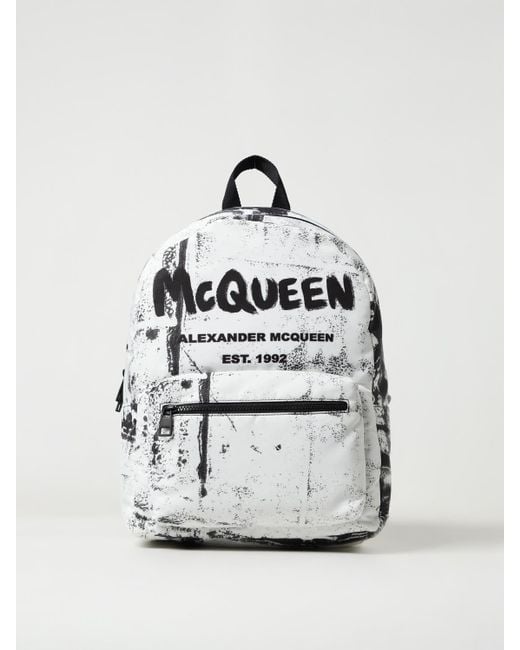 Alexander McQueen Gray Backpack for men