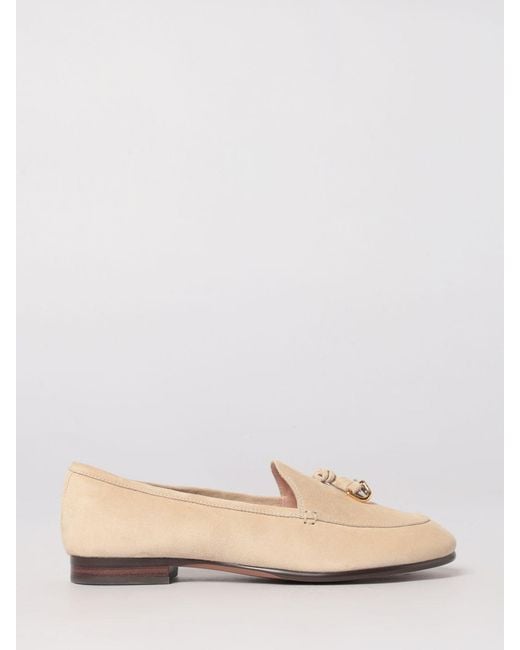 Coccinelle Pink Loop Suede Loafers