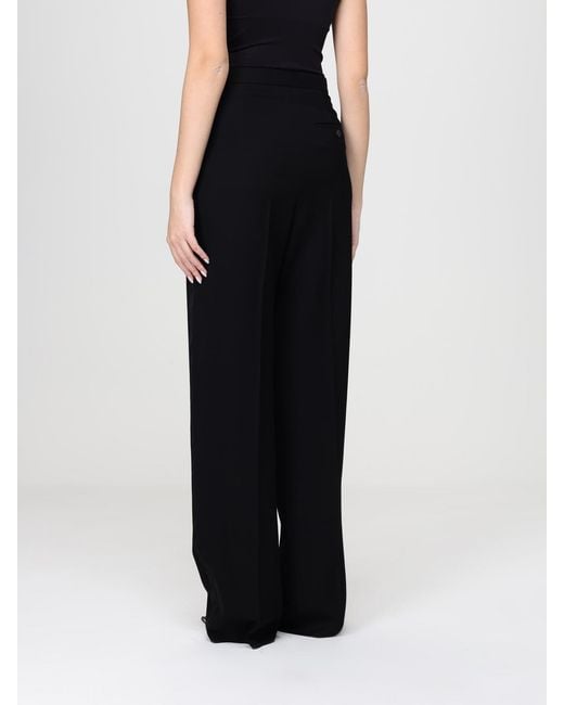 Balenciaga Black Cotton Wide-Leg Trousers