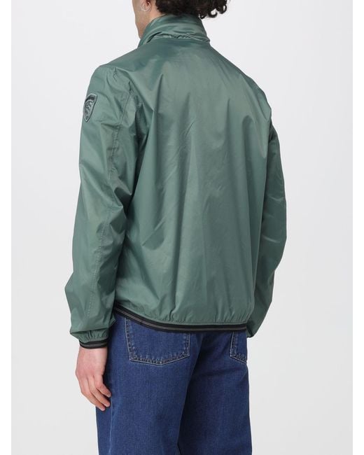 Blauer Green Polyester Bomber Jacket for men
