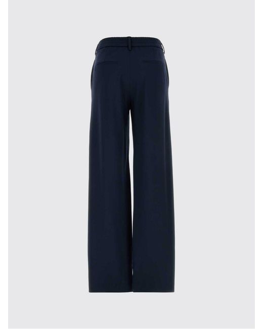 PT Torino Blue Lorenza Stretch Cady Trousers