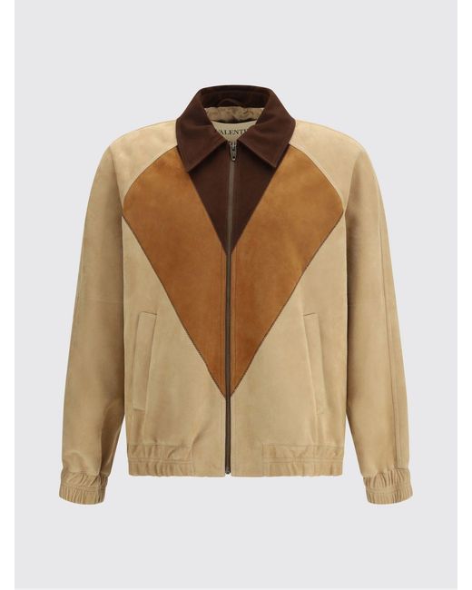 Valentino Blue Suede Overshirt for men