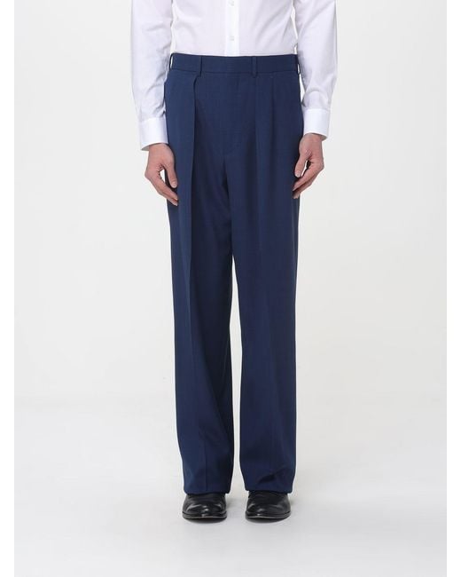 Tom Ford Blue Formal Wool Trousers for men