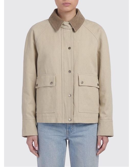 Brunello Cucinelli Natural Cotton And Linen Jacket