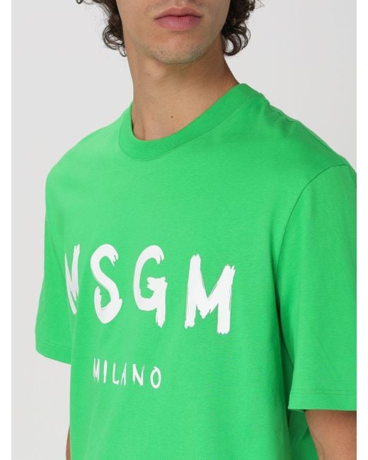MSGM T-shirt in Green für Herren