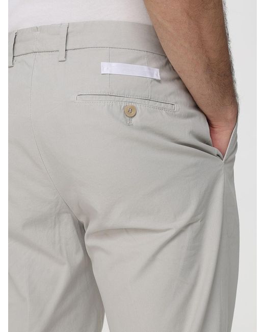 Briglia 1949 Gray Cotton Chino Trousers for men