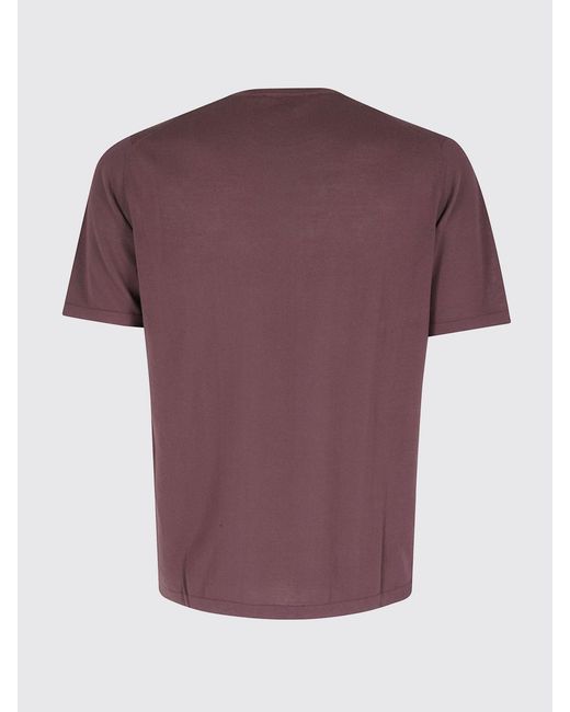 Roberto Collina Purple Basic Cotton T-Shirt for men