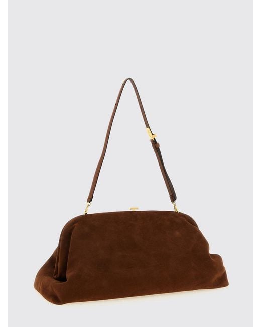 Alberta Ferretti Brown Suede Bag