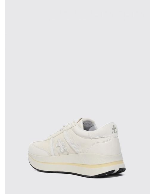 Premiata White Leather Bethcoin Sneakers
