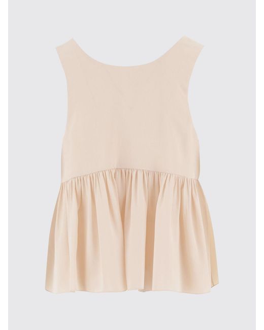 Chloé Natural Chlo&Eacute Silk Top