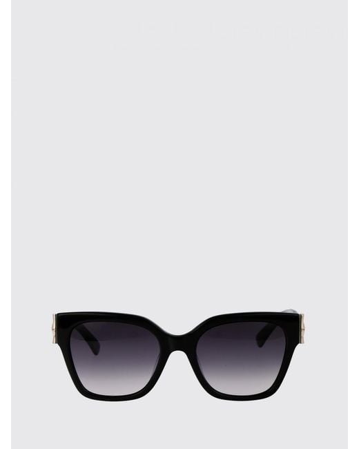 Longchamp Black Oversized Teardrop Sunglasses