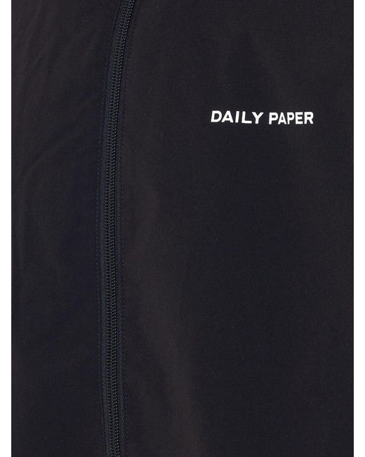 Daily Paper Black Eward Technical Fabric Jacket for men