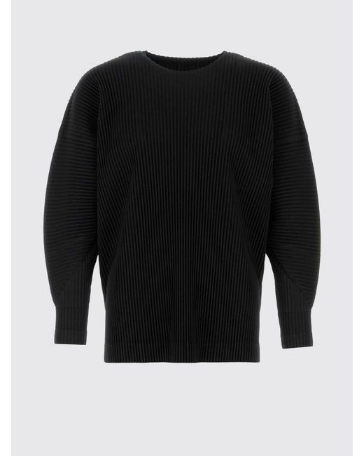 Homme Plissé Issey Miyake Blue Pleated Polyester T-Shirt for men