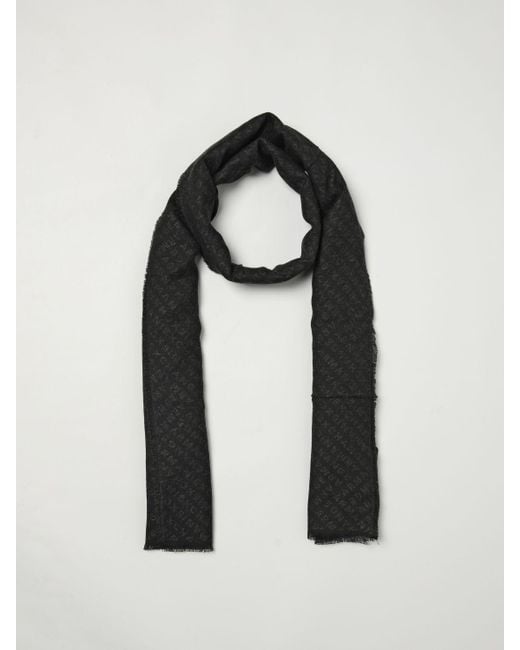 ARMANI EXCHANGE Black Scarf for men