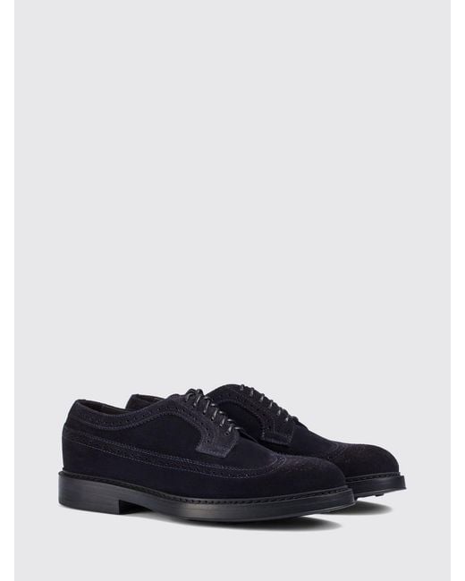 Doucal's Blue Brogue Shoes for men
