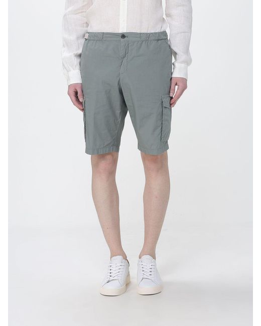 Paul & Shark Gray Paul &Amp Shark Cotton Cargo Shorts for men