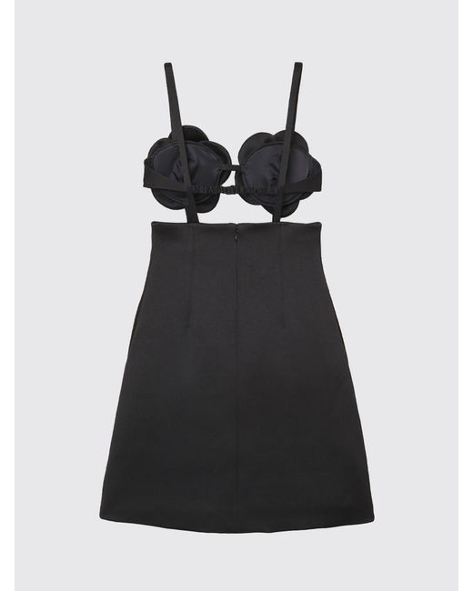 Marc Jacobs Black Daisy Off-The-Shoulder Mini Dress