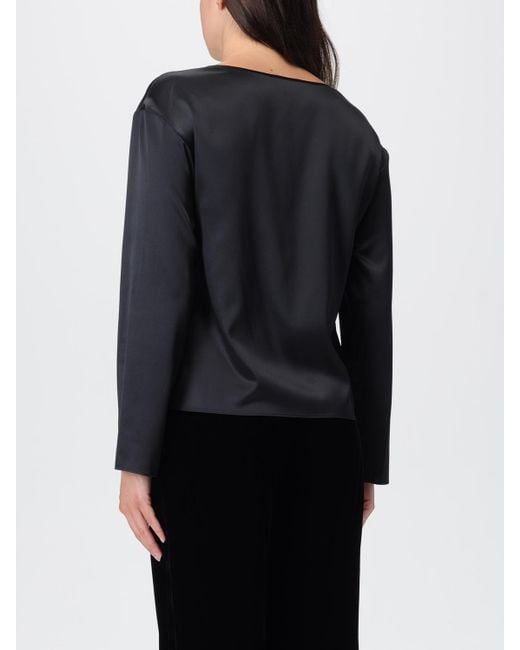 Emporio Armani Blue Silk Blouse