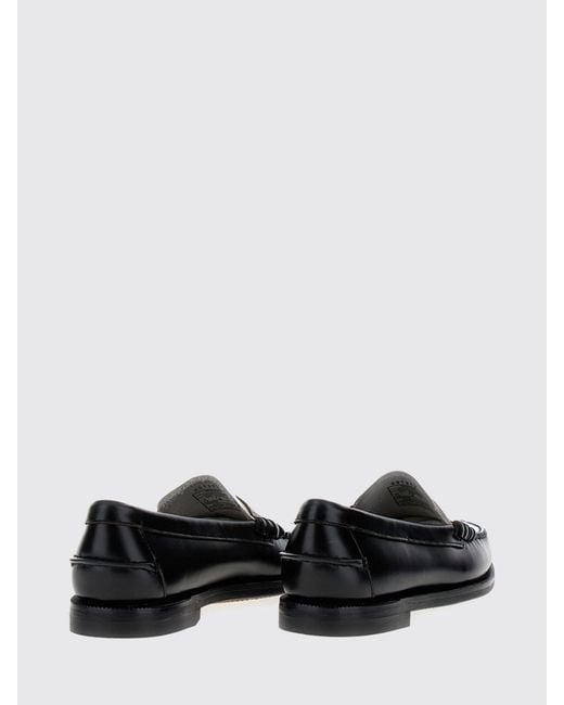 Sebago White Leather Loafers Classic Dan
