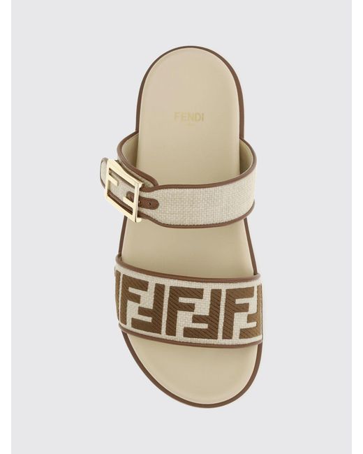 Fendi Brown Heeled Sandal