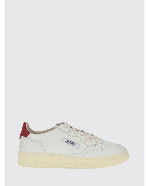 Autry White Medalist Low Trainers for men