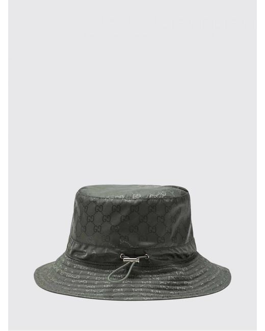 Gucci Green Reversible Gg Logo Bucket Hat