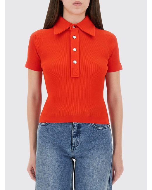 Tory Burch Red Polo Shirt