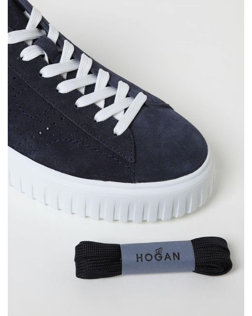 Sneakers in camoscio di Hogan in Blue da Uomo