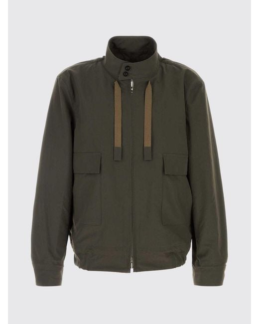 Sacai Green Lightweight Polyester Jacket for men