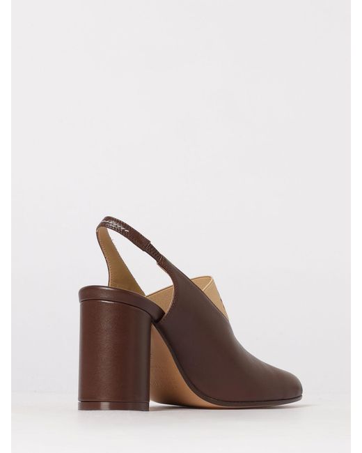 MM6 by Maison Margiela Brown Anatomic Tabi Leather Sandals