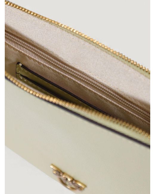 Clutch Flat Love Bag Simply di Pinko in Natural