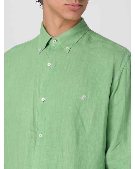 Brooksfield Green Shirt for men