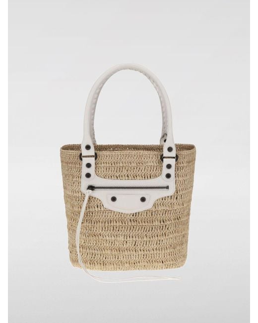 Balenciaga Natural Schultertasche Damen