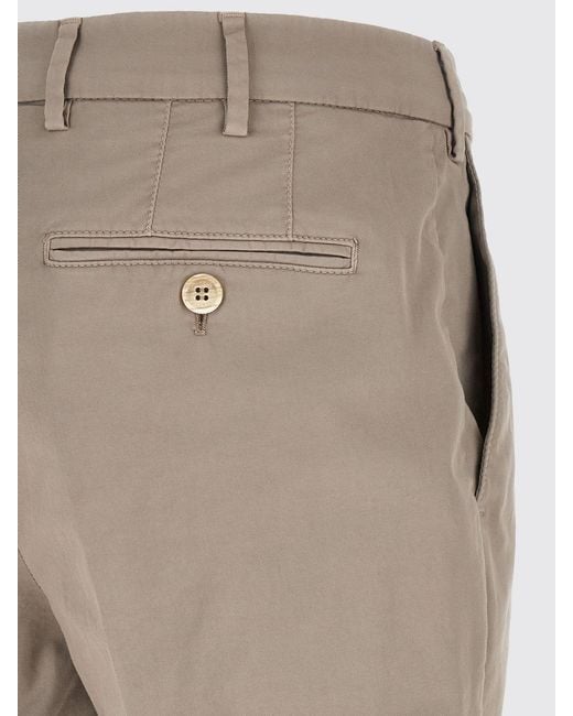 Brunello Cucinelli Natural Cotton Chino Trousers for men