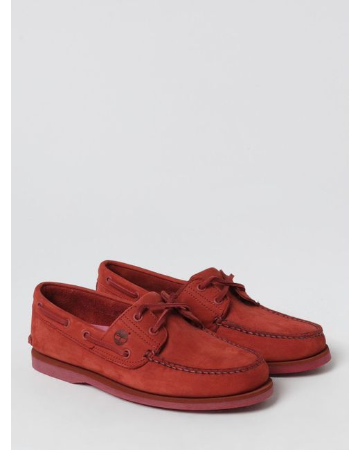 Timberland Red Loafers for men