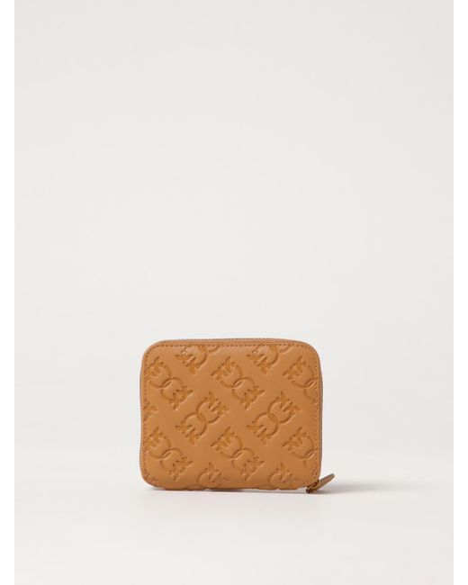 Pinko Natural Embossed Zip Around Wallet