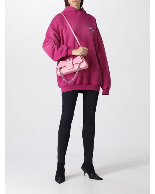 Balenciaga Shoulder Bag Woman in Pink | Lyst