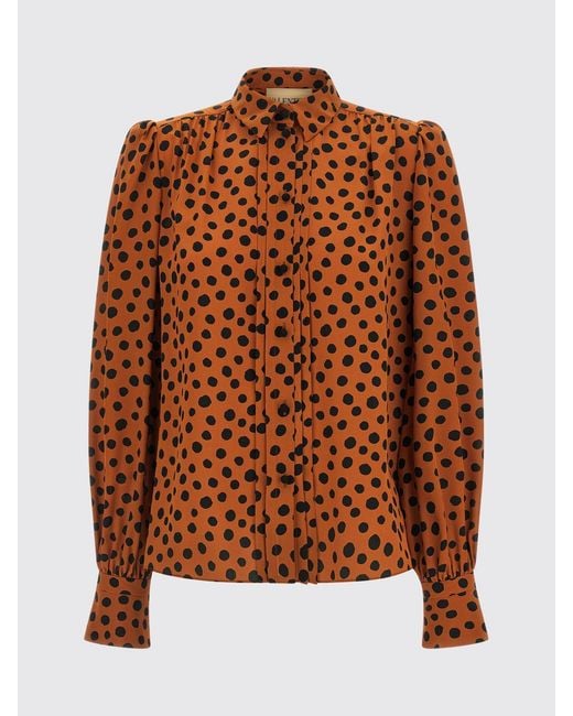 Valentino Multicolor Polka Dot Silk Shirt