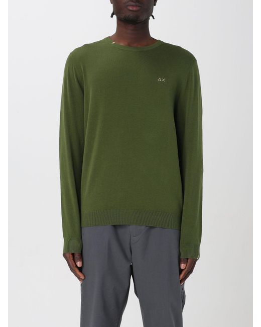 Sun 68 Green Sweatshirt for men