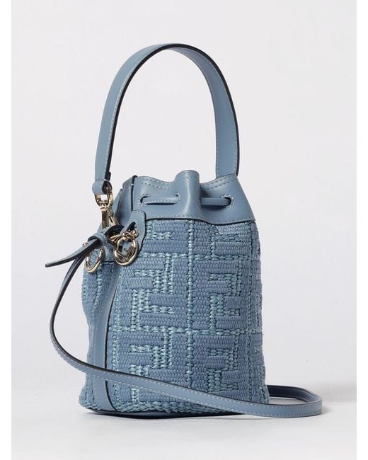 Borsa Tote Donna di Fendi in Blue