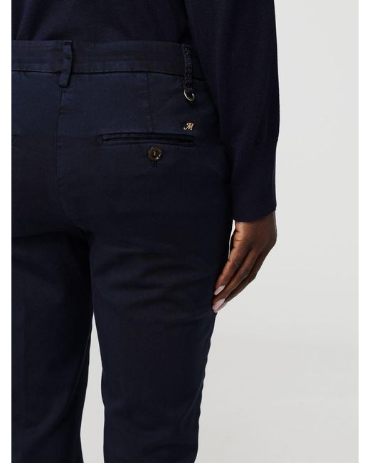 Mason's Blue Stretch Cotton Slim Fit Trousers